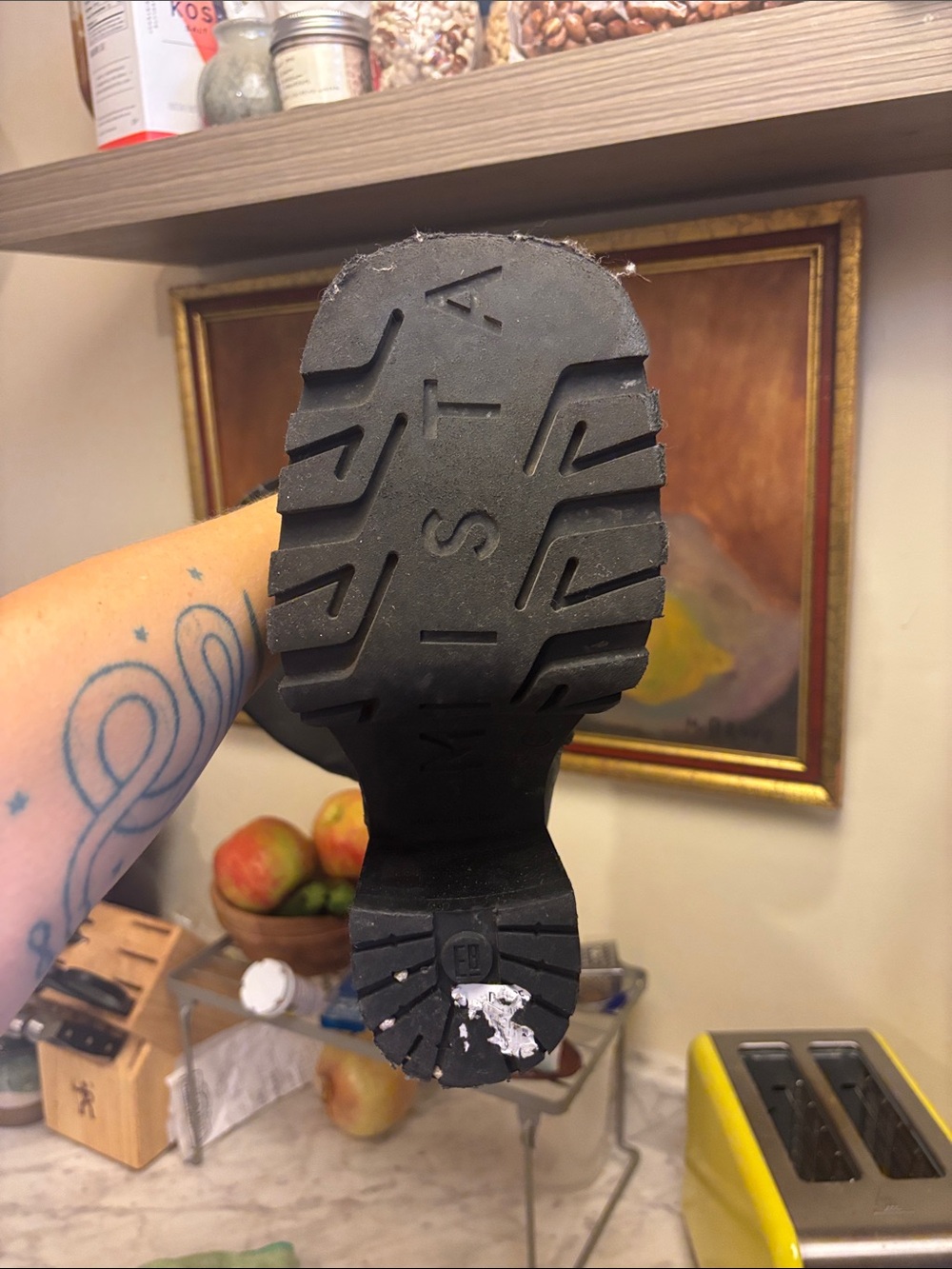 Miista Black Chunky Platform Knee-High Boots (38 EU) - Picture 2 of 3